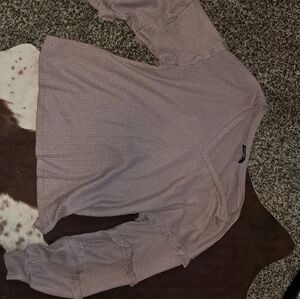 Lavender Long Sleeve Knit Top